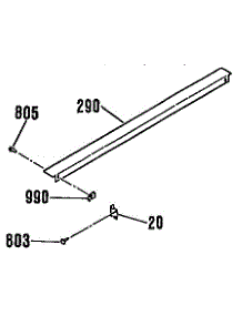 Optional Rear Main Top Filler parts for Kenmore Range 911.4614190 (9114614190, 911 4614190) from AppliancePartsPros.com