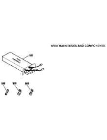 Wire Harness And Components parts for Kenmore Range 911.4652192 (9114652192, 911 4652192) from AppliancePartsPros.com