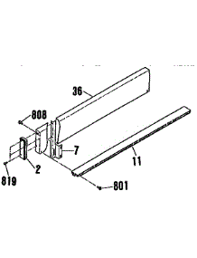 Optional Backsplash parts for Kenmore Range 911.4654590 (9114654590, 911 4654590) from AppliancePartsPros.com