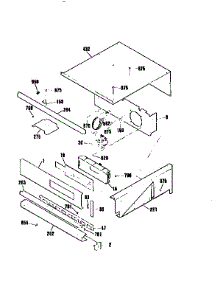 Control Panel Section parts for Kenmore Wall Oven 911.4703993 (9114703993, 911 4703993) from AppliancePartsPros.com