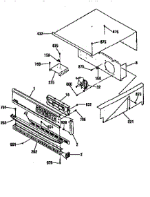 Control Panel Section parts for Kenmore Wall Oven 911.47069690 (91147069690, 911 47069690) from AppliancePartsPros.com