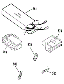 Wire Harness And Components parts for Kenmore Wall Oven 911.4712990 (9114712990, 911 4712990) from AppliancePartsPros.com