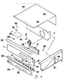 Control Panel Section parts for Kenmore Wall Oven 911.4712994 (9114712994, 911 4712994) from AppliancePartsPros.com
