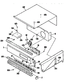 Control Panel Section parts for Kenmore Wall Oven 911.4742593 (9114742593, 911 4742593) from AppliancePartsPros.com