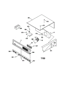 Control parts for Kenmore Wall Oven 911.47485991 (91147485991, 911 47485991) from AppliancePartsPros.com