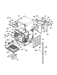 Upper Body Section parts for Kenmore Wall Oven 911.47622100 (91147622100, 911 47622100) from AppliancePartsPros.com