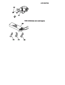 Lock Section / Wire Harness / Component parts for Kenmore Wall Oven 911.47624100 (91147624100, 911 47624100) from AppliancePartsPros.com