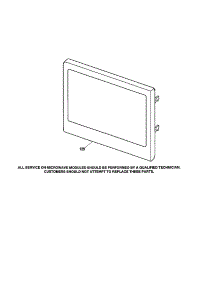Door parts for Kenmore Wall Oven 911.47692100 (91147692100, 911 47692100) from AppliancePartsPros.com