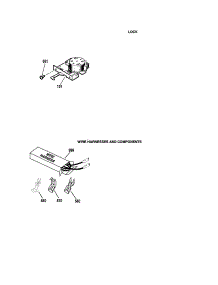 Lock And Wire Harness And Component parts for Kenmore Wall Oven 911.47699100 (91147699100, 911 47699100) from AppliancePartsPros.com