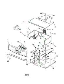 Control Panel parts for Kenmore Wall Oven 911.47709200 (91147709200, 911 47709200) from AppliancePartsPros.com