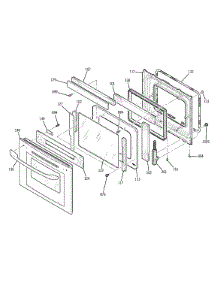 Door (Model 911.47703201) parts for Kenmore Wall Oven 911.47709201 (91147709201, 911 47709201) from AppliancePartsPros.com
