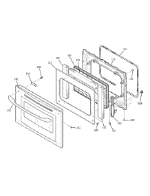 Door parts for Kenmore Wall Oven 911.47712201 (91147712201, 911 47712201) from AppliancePartsPros.com