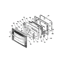 Door: 911.47713200 parts for Kenmore Wall Oven 911.47719200 (91147719200, 911 47719200) from AppliancePartsPros.com