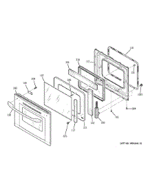 Upper Door parts for Kenmore Wall Oven 911.47724201 (91147724201, 911 47724201) from AppliancePartsPros.com