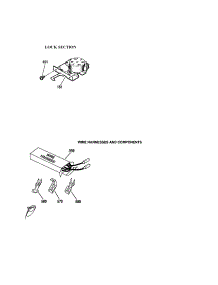 Lock / Wire Harness / Componets parts for Kenmore Wall Oven 911.47792200 (91147792200, 911 47792200) from AppliancePartsPros.com