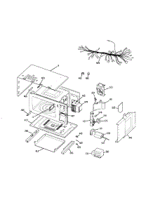 Microwave Body parts for Kenmore Wall Oven 911.47792202 (91147792202, 911 47792202) from AppliancePartsPros.com