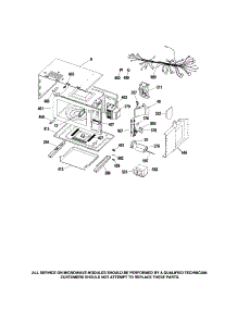 Microwave Body parts for Kenmore Wall Oven 911.47799200 (91147799200, 911 47799200) from AppliancePartsPros.com