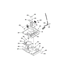 Pedestal parts for Kenmore Wall Oven 911.47799200 (91147799200, 911 47799200) from AppliancePartsPros.com