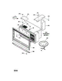Microwave Enclosure parts for Kenmore Wall Oven 911.47813201 (91147813201, 911 47813201) from AppliancePartsPros.com