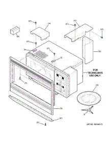 Microwave Enclosure parts for Kenmore Wall Oven 911.47813202 (91147813202, 911 47813202) from AppliancePartsPros.com