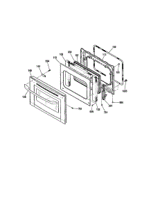 Door - 911.47812200 / 4200 / 9200 parts for Kenmore Wall Oven 911.47819200 (91147819200, 911 47819200) from AppliancePartsPros.com