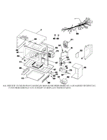 Microwave Body parts for Kenmore Wall Oven 911.47869100 (91147869100, 911 47869100) from AppliancePartsPros.com