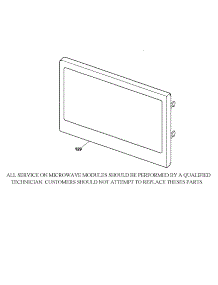 Microwave Door parts for Kenmore Wall Oven 911.47869100 (91147869100, 911 47869100) from AppliancePartsPros.com