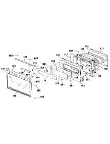 Door Section parts for Kenmore Wall Oven 911.4803590 (9114803590, 911 4803590) from AppliancePartsPros.com