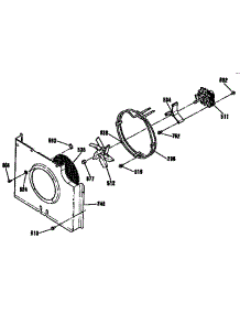 Fan Section parts for Kenmore Wall Oven 911.4803990 (9114803990, 911 4803990) from AppliancePartsPros.com