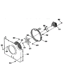 Fan Section parts for Kenmore Wall Oven 911.4803991 (9114803991, 911 4803991) from AppliancePartsPros.com