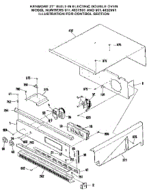Control Section parts for Kenmore Wall Oven 911.4832591 (9114832591, 911 4832591) from AppliancePartsPros.com