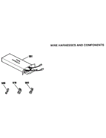 Wire Harnesses And Components parts for Kenmore Wall Oven 911.4832593 (9114832593, 911 4832593) from AppliancePartsPros.com