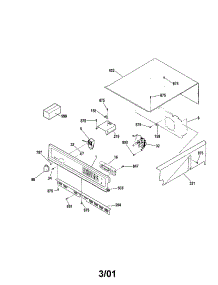 Control parts for Kenmore Wall Oven 911.48385992 (91148385992, 911 48385992) from AppliancePartsPros.com