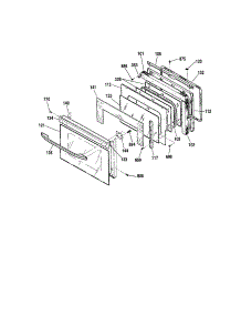 Door-91149003993 parts for Kenmore Wall Oven 911.49003993 (91149003993, 911 49003993) from AppliancePartsPros.com
