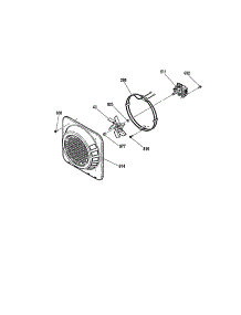 Convention Fan parts for Kenmore Wall Oven 911.49034100 (91149034100, 911 49034100) from AppliancePartsPros.com