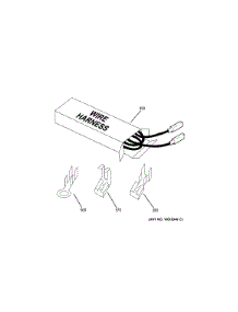 Wire Harness & Wiring Components parts for Kenmore Wall Oven 911.49043201 (91149043201, 911 49043201) from AppliancePartsPros.com