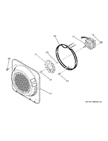 Convection Fan parts for Kenmore Wall Oven 911.49044201 (91149044201, 911 49044201) from AppliancePartsPros.com