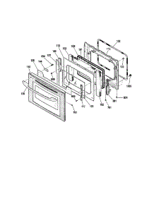 Door - 911.49053200 parts for Kenmore Wall Oven 911.49052200 (91149052200, 911 49052200) from AppliancePartsPros.com