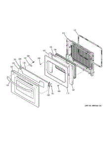 Stainless Steel Door parts for Kenmore Wall Oven 911.49239300 (91149239300, 911 49239300) from AppliancePartsPros.com