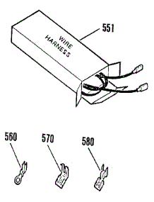 Wire Harnesses And Components parts for Kenmore Wall Oven 911.4942590 (9114942590, 911 4942590) from AppliancePartsPros.com
