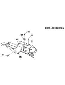 Door Lock Section parts for Kenmore Wall Oven 911.4942591 (9114942591, 911 4942591) from AppliancePartsPros.com