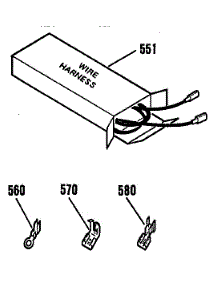 Wire Harness parts for Kenmore Wall Oven 911.4942592 (9114942592, 911 4942592) from AppliancePartsPros.com