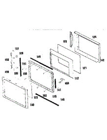 Microwave Door Section parts for Kenmore Wall Oven 911.4942992 (9114942992, 911 4942992) from AppliancePartsPros.com