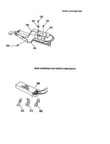 Door Lock / Wire Harness / Components parts for Kenmore Wall Oven 911.49485992 (91149485992, 911 49485992) from AppliancePartsPros.com