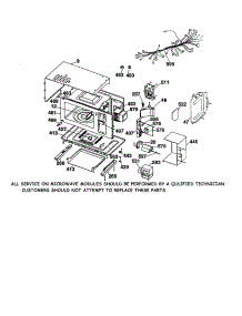 Microwave Body parts for Kenmore Wall Oven 911.49489992 (91149489992, 911 49489992) from AppliancePartsPros.com