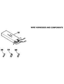 Wire Harnesses And Components parts for Kenmore Range 911.6008914 (9116008914, 911 6008914) from AppliancePartsPros.com