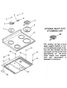 Main Top Section parts for Kenmore Range 911.6018911 (9116018911, 911 6018911) from AppliancePartsPros.com