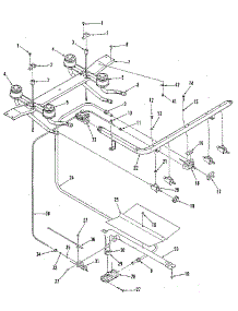 Burner Section parts for Kenmore Range 911.6118910 (9116118910, 911 6118910) from AppliancePartsPros.com