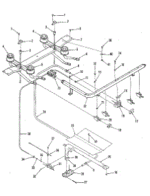 Burner Section parts for Kenmore Range 911.6138812 (9116138812, 911 6138812) from AppliancePartsPros.com