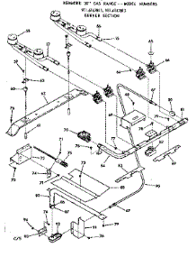 Burner Section parts for Kenmore Range 911.6167813 (9116167813, 911 6167813) from AppliancePartsPros.com